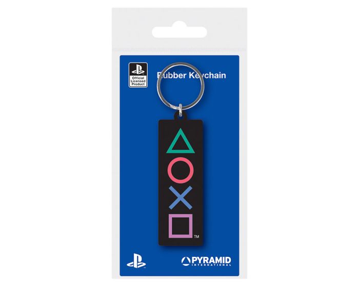 Playstation (Shapes) Rubber Keychain - Μπρελόκ