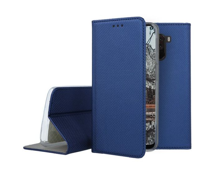 Forcell Smart Book Case με Δυνατότητα Stand Θήκη Πορτοφόλι Navy Blue (Xiaomi Pocophone F1)