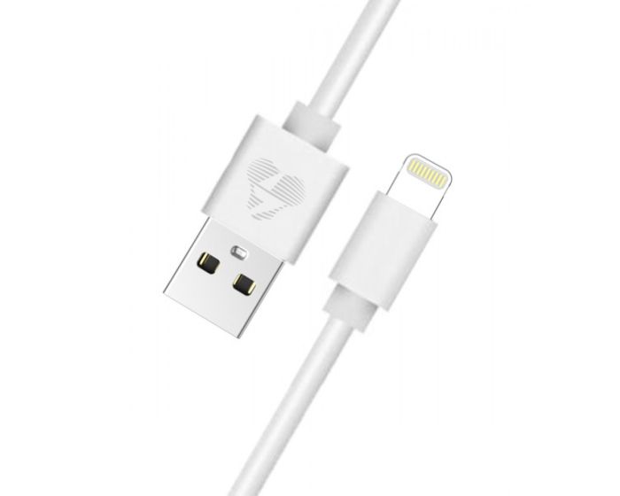 POWERTECH PT-706 MFI Certified USB to Lightning Cable Καλώδιο 1m - White