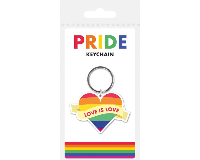 Pride (Love Is Love) Rubber Keychain - Μπρελόκ