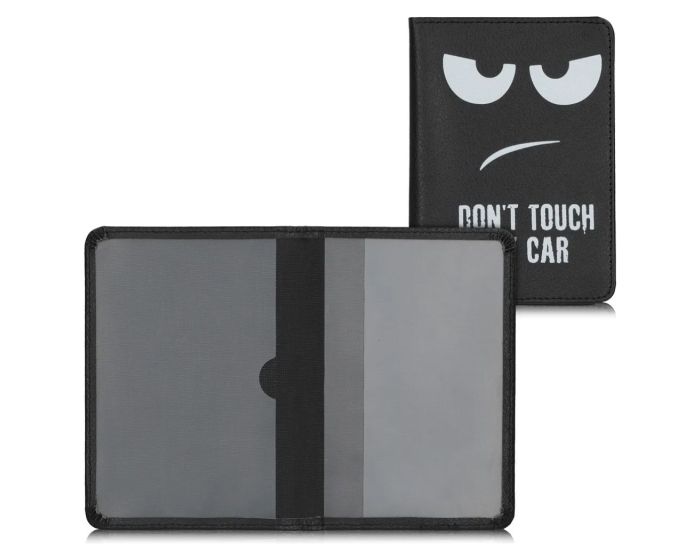 KWmobile Car Document Holder with Card Slots (50104.01) Θήκη Εγγράφων Αυτοκινήτου Don't Touch My Car White / Black