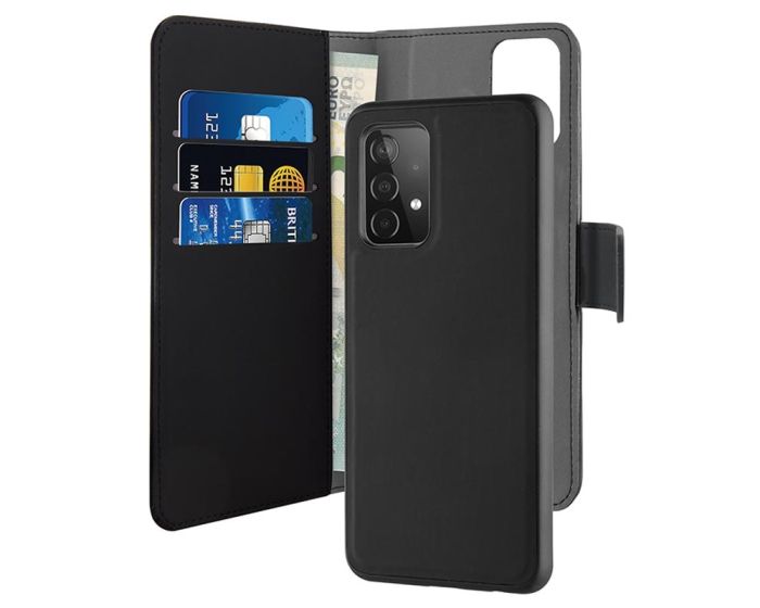 Puro Detachable Bookstyle Case 2in1 Θήκη με Δυνατότητα Stand - Black (Samsung Galaxy A52 / A52s)