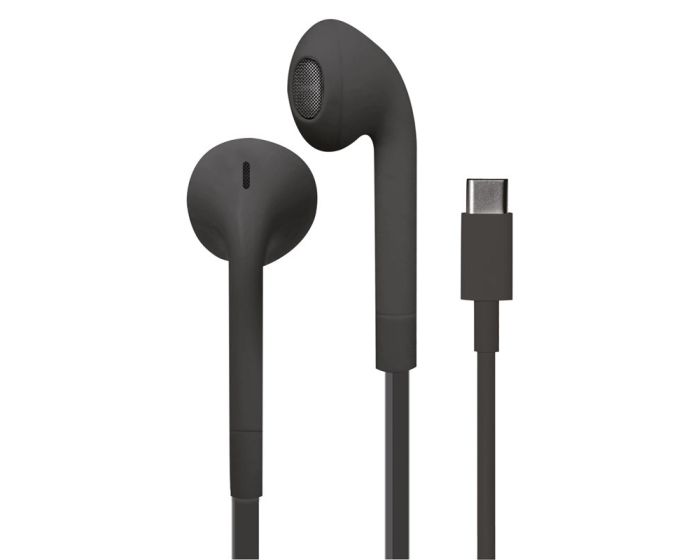 Puro Icon Earphones Handsfree Ακουστικά Type-C (IPHF27USBCBLK) Black