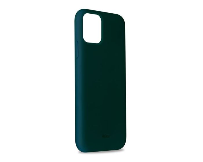 Puro Icon Soft Touch Silicone Case Dark Green (iPhone 11 Pro Max)