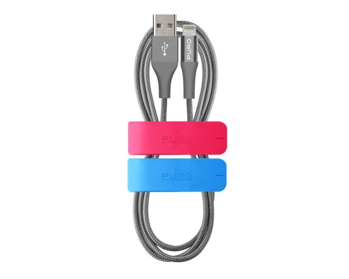 PURO Cable Magic Clip Pink & Blue