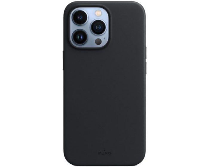 Puro SKY Eco Leather Case Σκληρή Θήκη Black (iPhone 13 Pro)