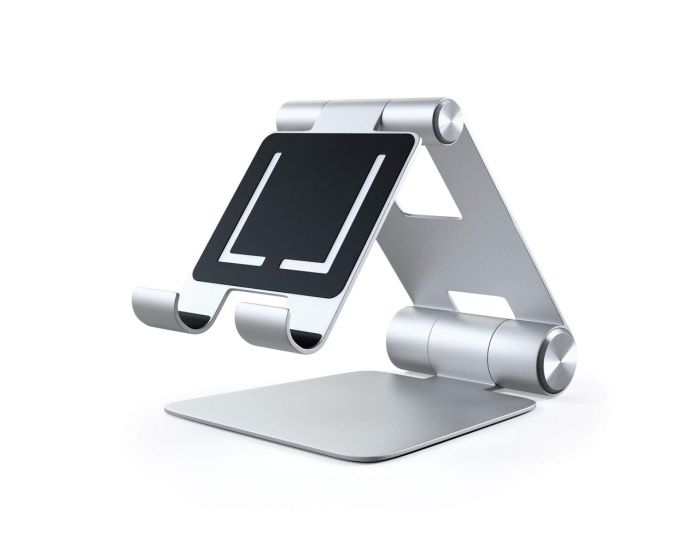 SATECHI R1 Aluminum Hinge Holder Foldable Stand Βάση Στήριξης για Smartphone / Tablet - Silver