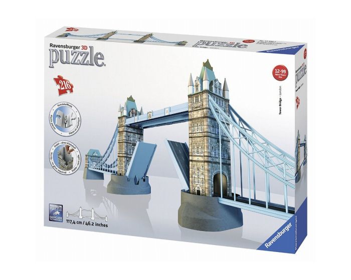 Ravensburger Maxi 216pcs 3D Puzzle (12559) Η γέφυρα του Πύργου - Λονδίνο