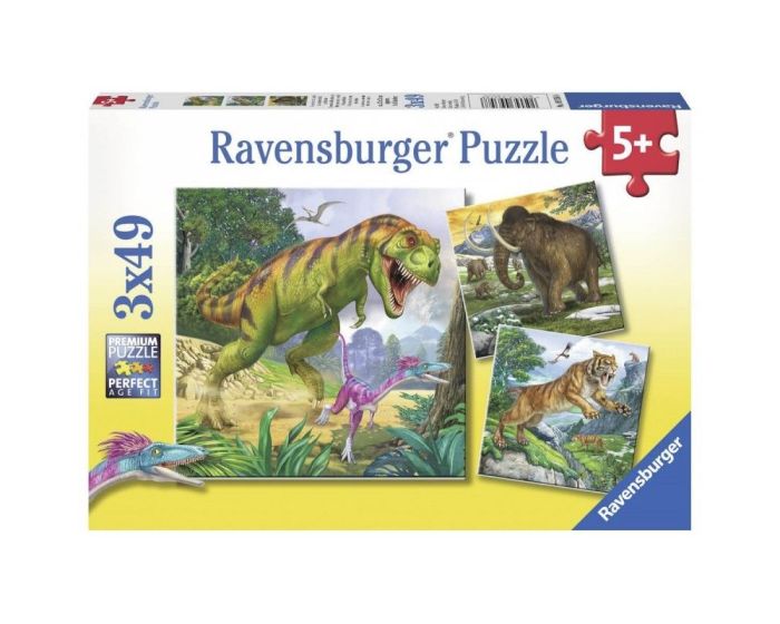 Ravensburger 3x49 Puzzle (09358) Δεινόσαυροι