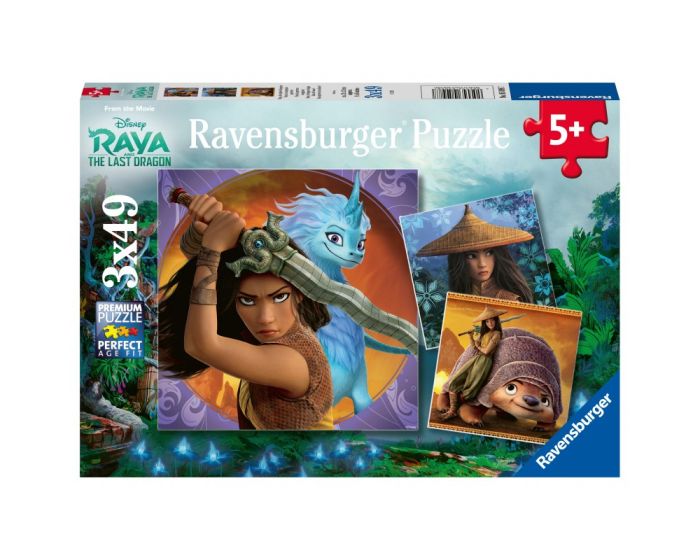 Ravensburger 3x49 Puzzle (05098) Η Ράια Και Ο Τελευταίος Δράκος