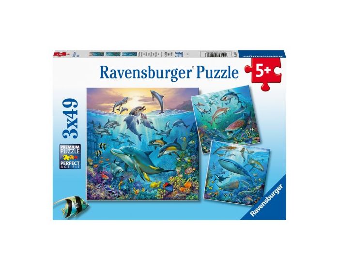 Ravensburger 3x49 Puzzle (05149) Στον ωκεανό
