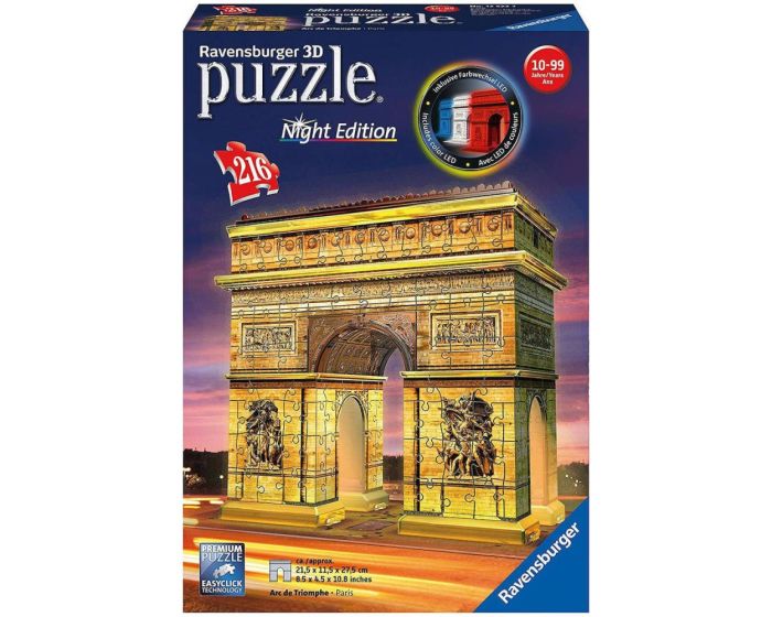 Ravensburger Night Edition 216pcs 3D Puzzle (12522) Αψίδα Θριάμβου