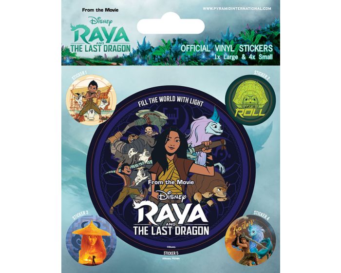 Raya and the Last Dragon (Mythical) Vinyl Sticker Pack - Σετ 5 Αυτοκόλλητα