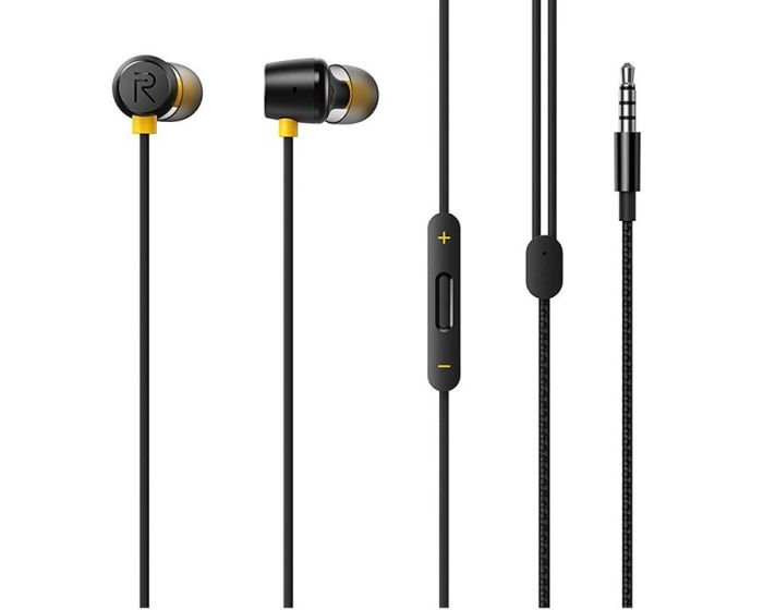 Realme Wired Earbuds 2 RMA155 Ακουστικά με Ενσωματωμένο Μικρόφωνο - Black