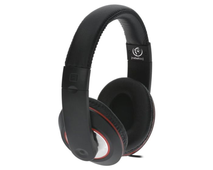 Rebeltec Fide Hi-Fi Headphones with Microphone Ενσύρματα Ακουστικά Jack 3.5mm 1.6m - Black