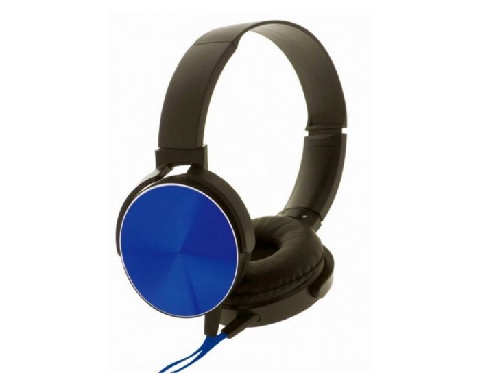 Rebeltec Montana Stereo Headphones with Microphone Ενσύρματα Ακουστικά Jack 3.5mm 1.2m - Blue