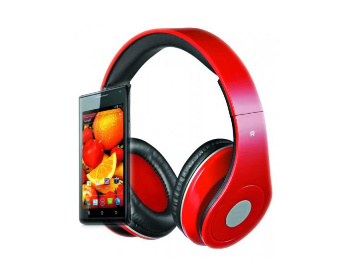 Rebeltec Audiofeel2 Stereo Wired Headphones Ενσύρματα Ακουστικά - Red
