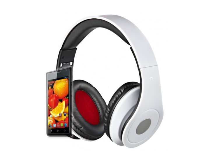Rebeltec Audiofeel2 Stereo Wired Headphones Ενσύρματα Ακουστικά - White