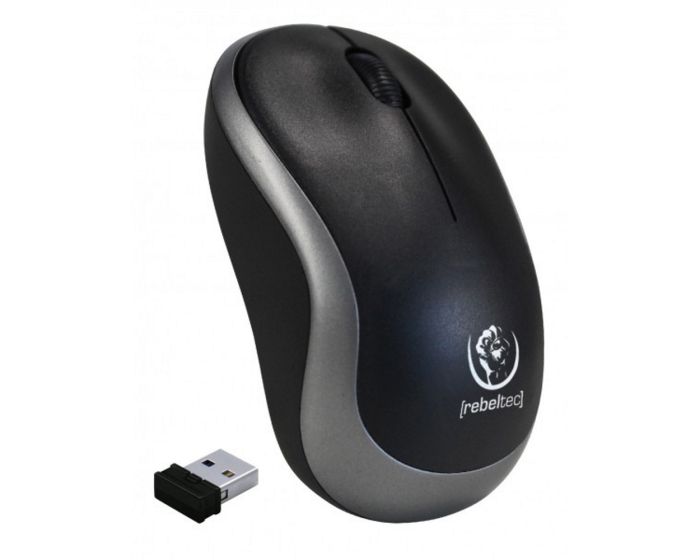 Rebeltec Meteor Wireless Optical Mouse Ασύρματο Ποντίκι Υπολογιστή - Silver