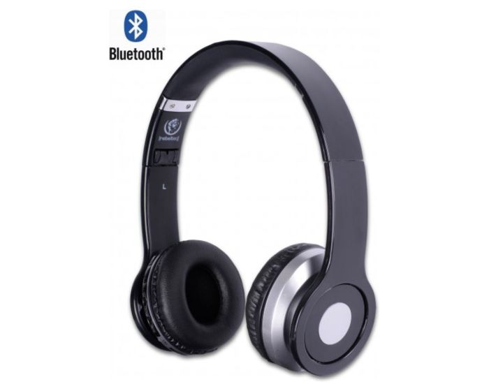 Rebeltec Crystal Wireless Headphones Ασύρματα Ακουστικά Bluetooth - Black