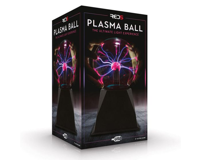 RED5 Plasma Ball 5 ιντσών USB Διακοσμητικό Φωτιστικό - Μαύρο