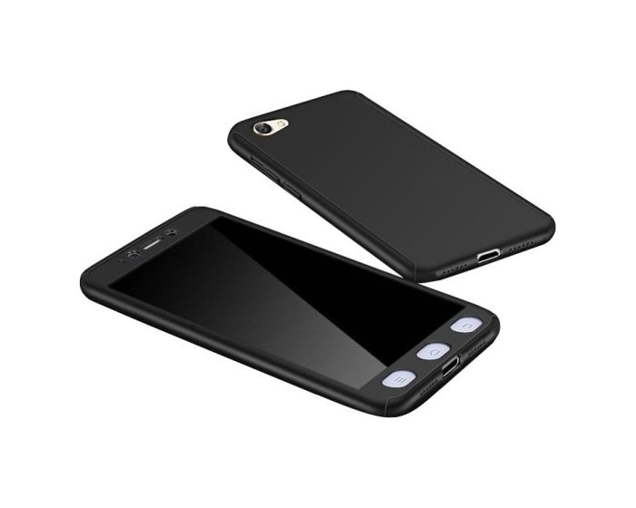 360 Full Cover Case & Tempered Glass - Black (Xiaomi Redmi Note 5A Prime)