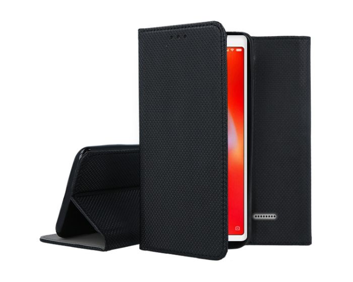 Forcell Smart Book Case με Δυνατότητα Stand Θήκη Πορτοφόλι Black (Xiaomi Redmi 6A)