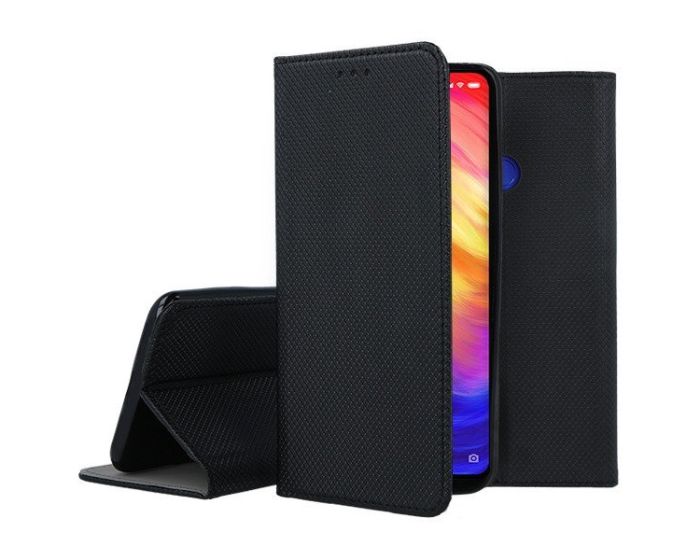 Forcell Smart Book Case με Δυνατότητα Stand Θήκη Πορτοφόλι Black (Xiaomi Redmi 7)