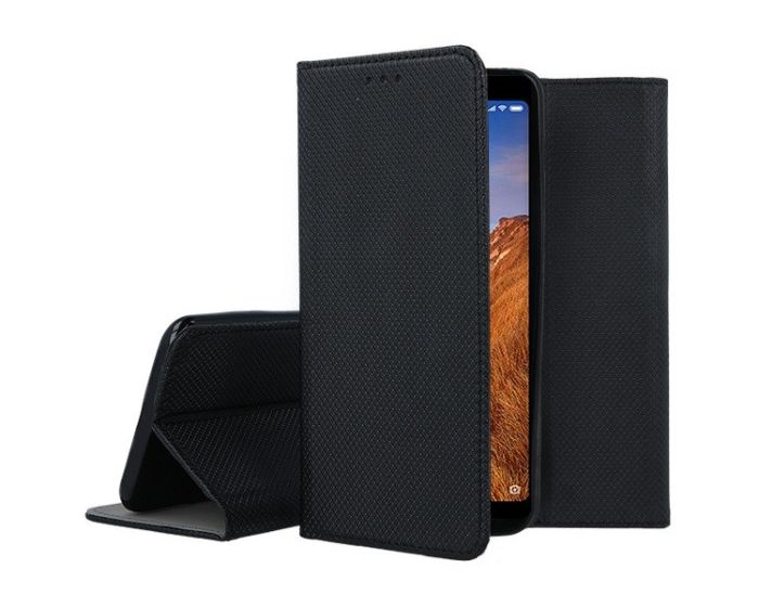 Forcell Smart Book Case με Δυνατότητα Stand Θήκη Πορτοφόλι Black (Xiaomi Redmi 7A)