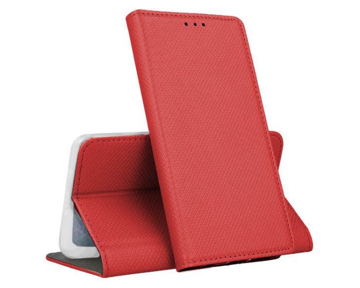 Forcell Smart Book Case με Δυνατότητα Stand Θήκη Πορτοφόλι Red (Xiaomi Redmi 8A)