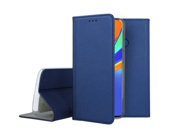 Forcell Smart Book Case με Δυνατότητα Stand Θήκη Πορτοφόλι Navy Blue (Xiaomi Redmi 9C)