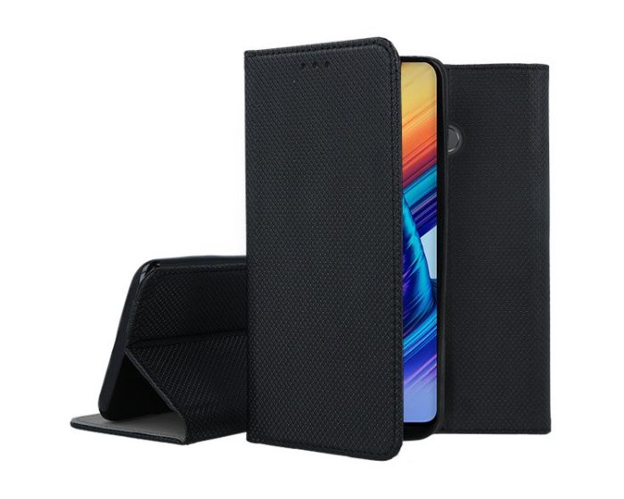 Forcell Smart Book Case με Δυνατότητα Stand Θήκη Πορτοφόλι Black (Xiaomi Redmi Note 6 Pro)