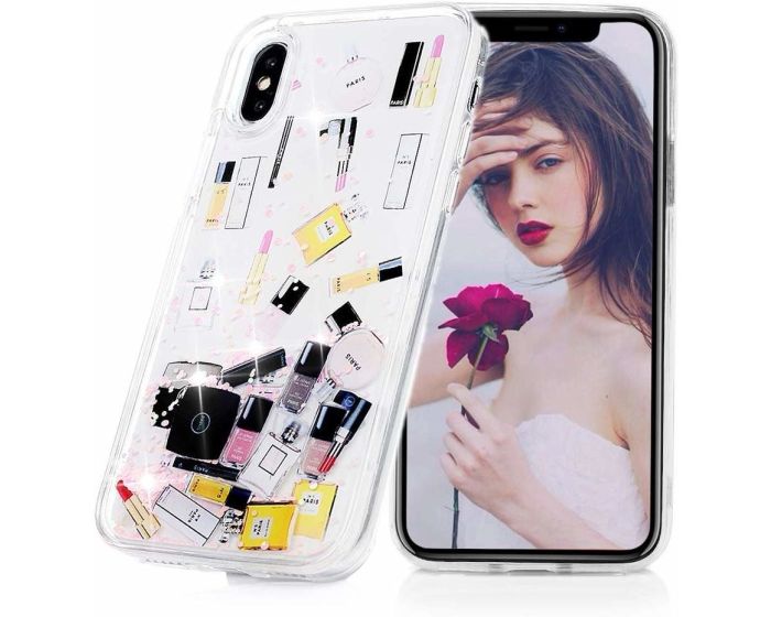 Liquid Make Up Glitter TPU Case Θήκη με Χρυσόσκονη Pink (Xiaomi Redmi Note 7 / Note 7 Pro)