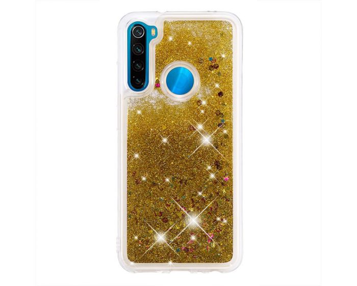 Liquid Glitter TPU Case Θήκη με Χρυσόσκονη Gold (Xiaomi Redmi Note 8)