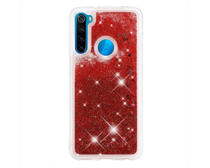 Liquid Glitter TPU Case Θήκη με Χρυσόσκονη Red (Xiaomi Redmi Note 8)