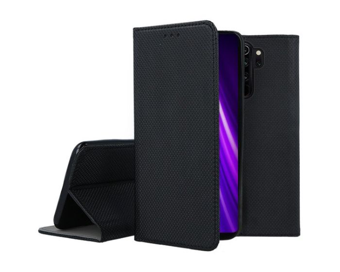 Forcell Smart Book Case με Δυνατότητα Stand Θήκη Πορτοφόλι Black (Xiaomi Redmi Note 8 Pro)