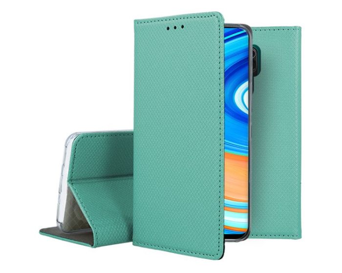 Forcell Smart Book Case με Δυνατότητα Stand Θήκη Πορτοφόλι Mint (Xiaomi Redmi Note 9)