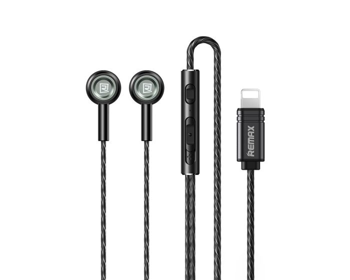 Remax Monster RM-598is In-Ear Headphones Hands Free Lightning Ακουστικά Black