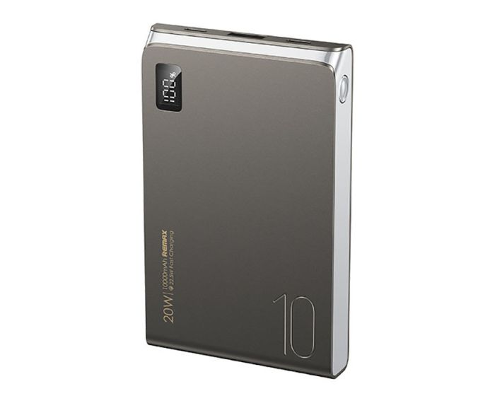 Remax RPP-178 KinYin 10000mAh Power Bank USB + Type C - PD 20W QC 22,5W - Grey