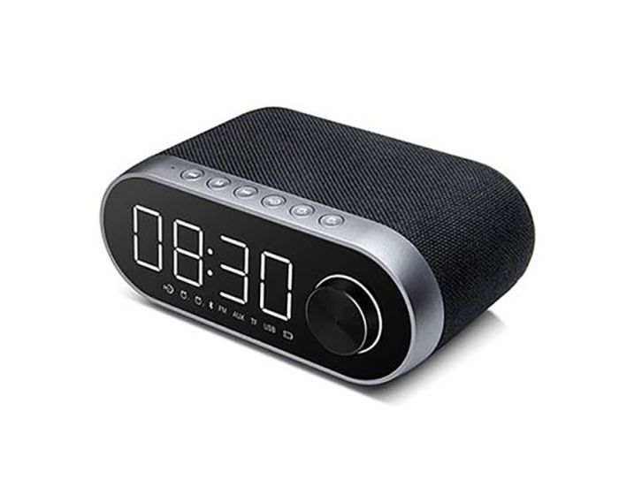 Remax RB-M26 Portable Bluetooth Speaker Alarm Clock Ασύρματο Ηχείο - Black