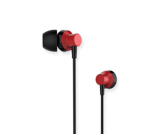 Remax RM-512 In-Ear Headphones Hands Free Ακουστικά Red