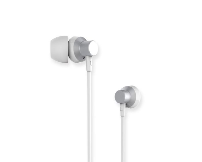 Remax RM-512 In-Ear Headphones Hands Free Ακουστικά Silver