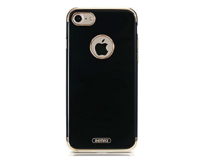 REMAX Ultra Thin Creative Jerry Case - Black / Gold (iPhone 7 / 8)