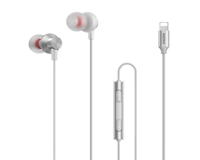 Remax RM-560i In-Ear Earphones Lightning Ενσύρματα Ακουστικά - Silver