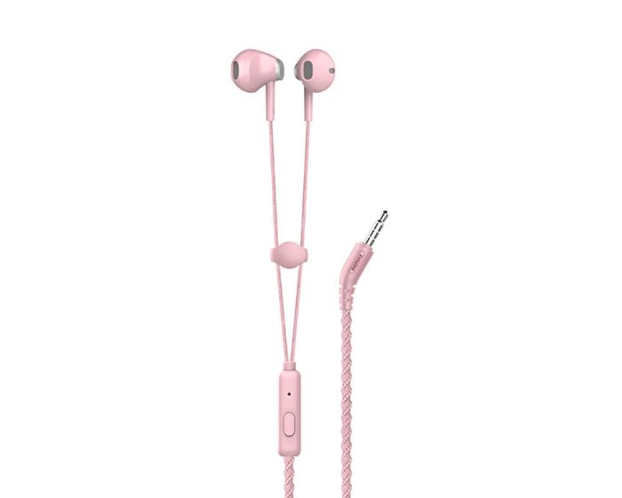 Remax Wrist Bracelet RM-330 In-Ear Earphones Hands Free Ακουστικά Pink