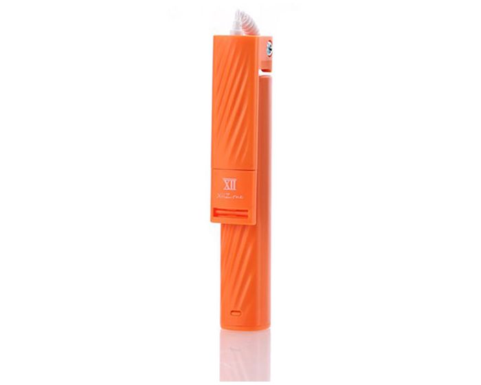 Remax Mini Cable Selfie Stick XT-P02 Τηλεσκοπικό Μονόποδο με Καλώδιο Lightning - Orange