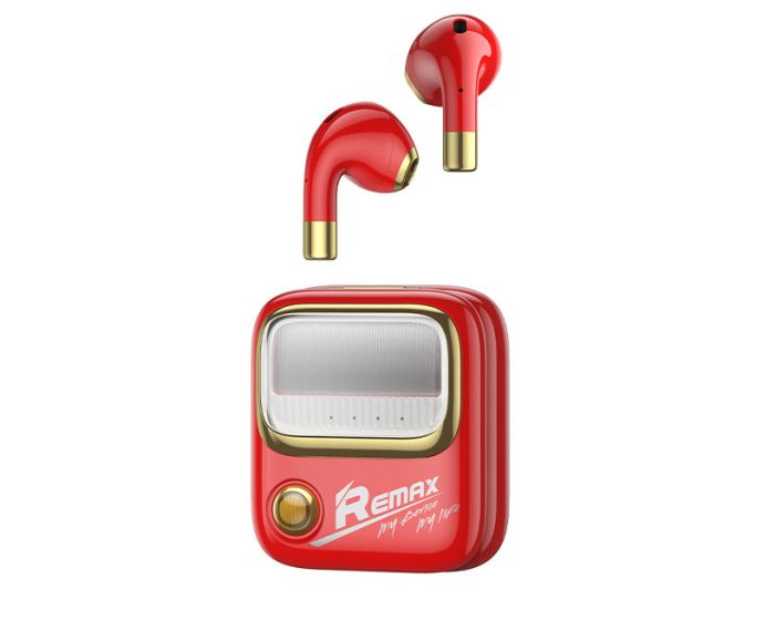 Remax Yosee TWS-38 Wireless Bluetooth Stereo Earbuds with Charging Box - Red