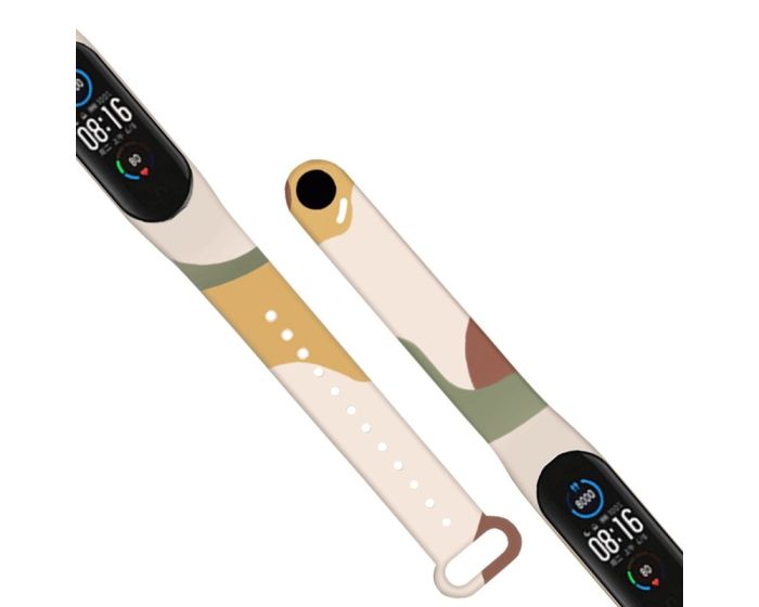 Silicone Replacement Band Camo Orange Λουράκι Σιλικόνης για Xiaomi Mi Band 5 / 6