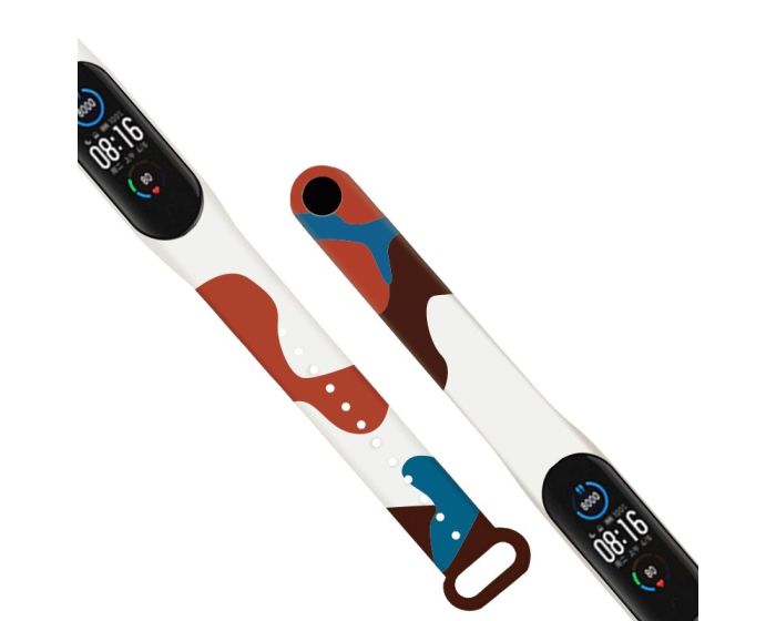 Silicone Replacement Band Camo Red Λουράκι Σιλικόνης για Xiaomi Mi Band 5 / 6