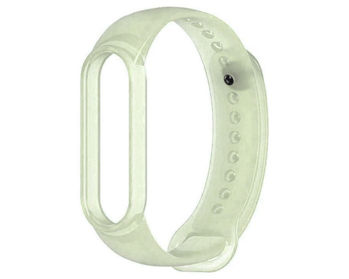 Silicone Replacement Band Transparent Green Λουράκι Σιλικόνης για Xiaomi Mi Band 5 / 6